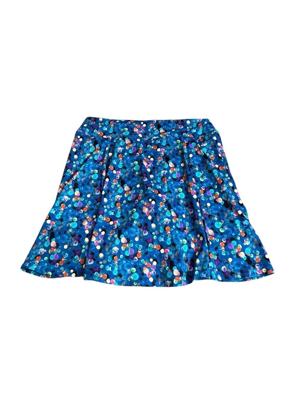 Dona Jo Ultimate Skirt Skort Blue Multicolor Pickleball Golf Athleisure Tennis